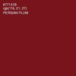 #77151B - Persian Plum Color Image